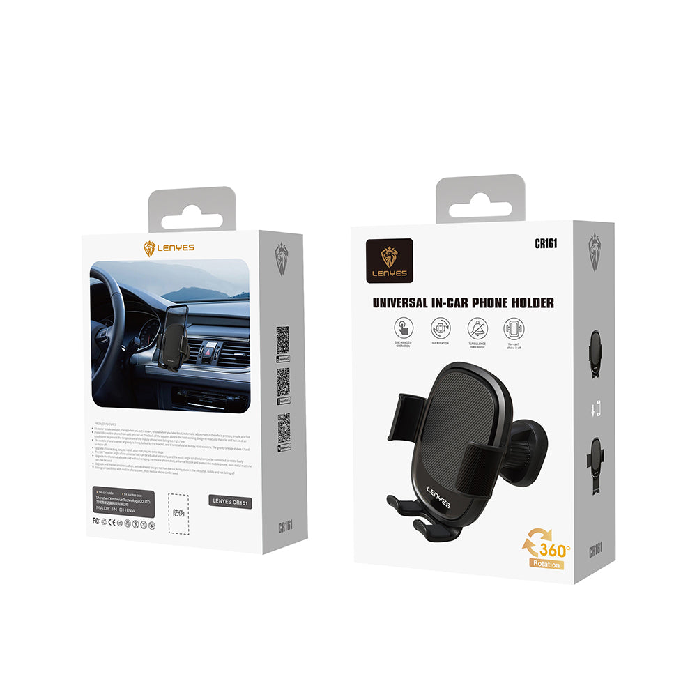 Lenyes CR161 360 Dönebilen Havalandırma Tasarım Araç Telefon Tutucu Lenyes CR161 360 Dönebilen Havalandırma Tasarım Araç Telefon Tutucu